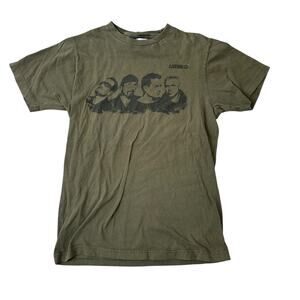 U2 360 Concert Tour T-Shirt Army Green Crew Neck Medium Short Sleeve